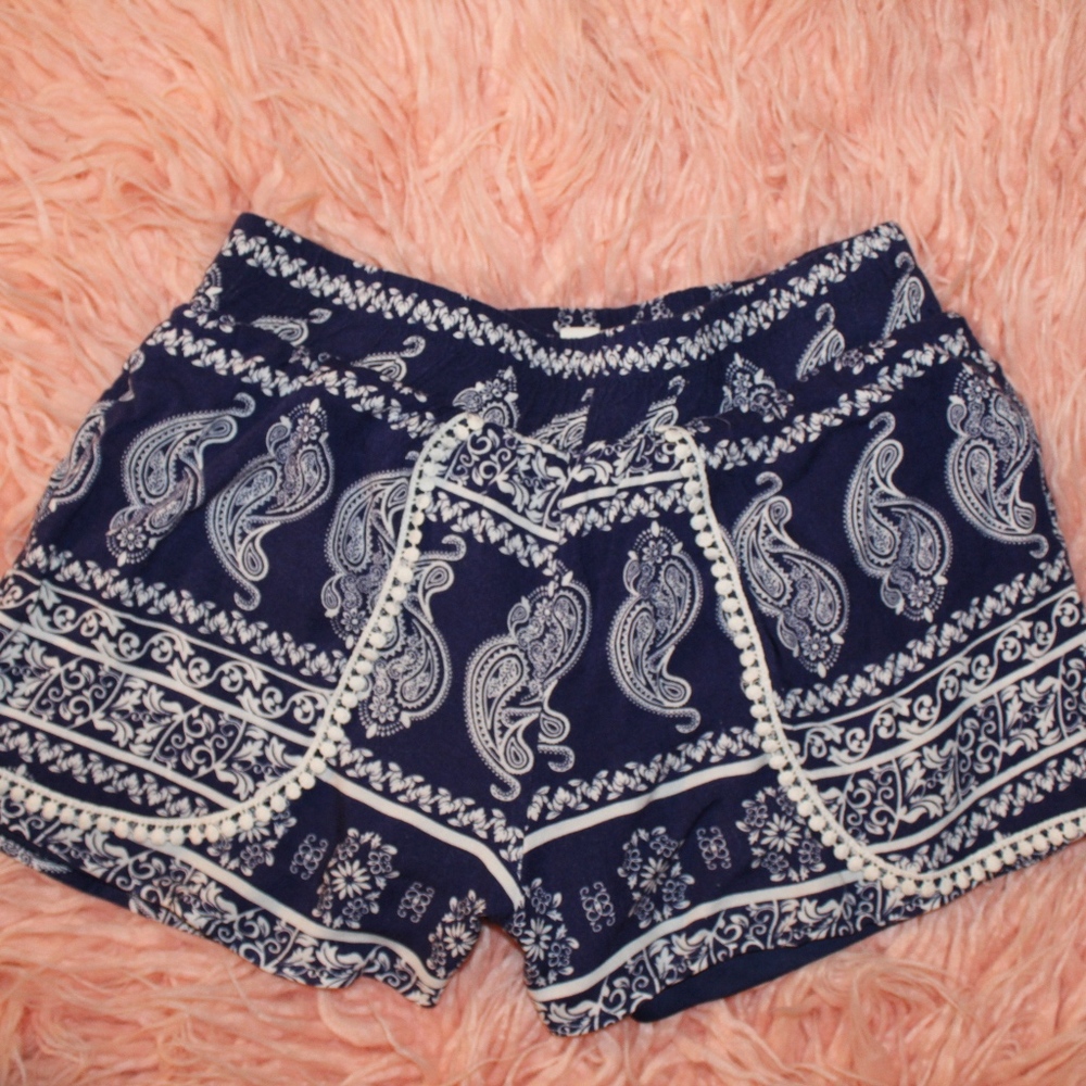 Blue cloth Francesca shorts